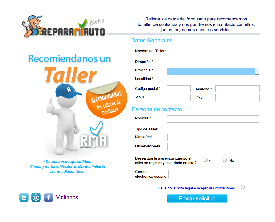 Recomienda tu taller de confianza